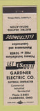 Matchbook Cover - Gardner Electric Cambridge OH