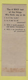 Matchbook Cover - Rotary Club of Montreal QC