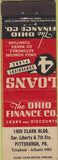 Matchbook Cover - Ohio Finance Co Pittsburgh PA