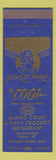 Matchbook Cover - Alamo Court Davy Crockett Restaurant Walnut Ridge AR