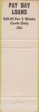 Matchbook Cover - Baker Finance Co Baker LA