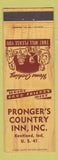 Matchbook Cover - Pronger's Country Inn Kentland IN