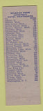 Matchbook Cover - Hotel Wentworth Lansing MI