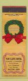 Matchbook Cover - Van Cleve Hotel Dayton OH Christmas