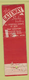 Matchbook Cover - Gateway Skokie Valley IL WORN