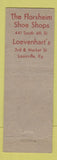 Matchbook Cover - Florsheim Shoes Louisville KY