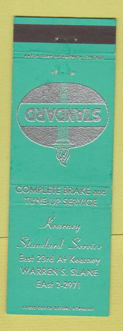 Matchbook Cover - Kearney Standard oil gas Wareen Slane