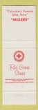 Matchbook Cover - Red Cross Shoes Miller's Columbia MO
