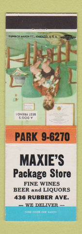 Matchbook Cover - Maxie's Package Liquor