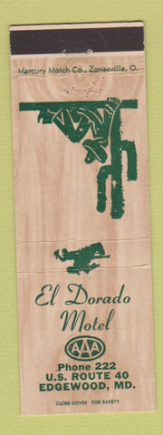 Matchbook Cover - El Dorado Motel Edgewood MD