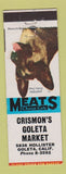 Matchbook Cover - Crismon's Goleta Market Goleta CA German Shepherd