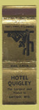 Matchbook Cover - Hotel Quigley Antigo WI