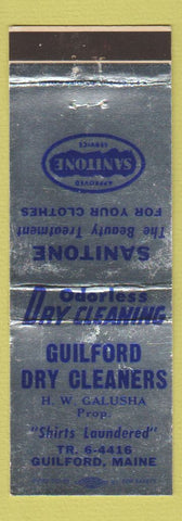 Matchbook Cover - Guilford Dry Cleaners Guilford ME WEAR
