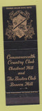 Matchbook Cover - Commonwealth Country Club Boston Club MA