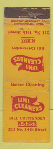 Matchbook Cover - Uni Cleaners WORN