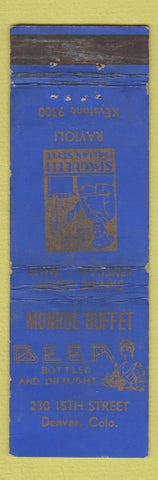 Matchbook Cover - Monroe Buffet Denver Colorado WEAR