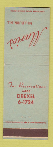 Matchbook Cover - Mario's Millburn NJ restaurant