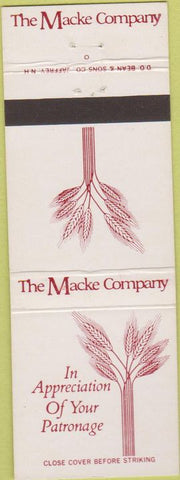 Matchbook Cover - The Macke Company Baltimore MD?