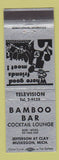 Matchbook Cover - Bamboo Bar Muskegon MI