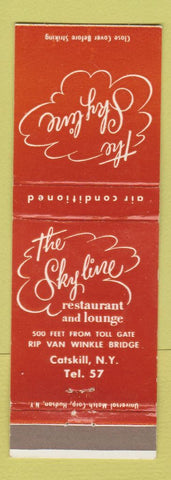 Matchbook Cover - The Skyline Restaurant Catskill NY