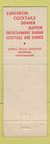Matchbook Cover - Cafe Madison New York City