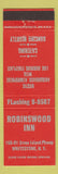 Matchbook Cover - Robinswood Inn Whitestone NY
