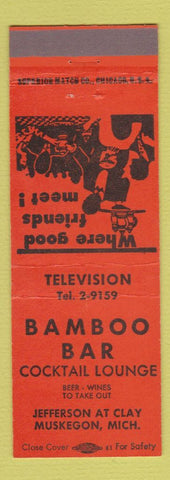 Matchbook Cover - Bamboo Bar Muskegon MI