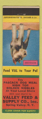 Matchbook Cover - Valley Feed and Supply Spring Valley NY Schnauzer