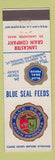 Matchbook Cover - Blue Seal Feeds Lancaster Grain South Lancaster MA