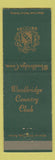Matchbook Cover - Woodbridge Country Club CT