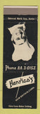 Matchbook Cover - Henrico's Restaurant New Britain CT