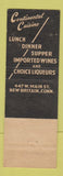 Matchbook Cover - Henrico's Restaurant New Britain CT
