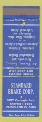 Matchbook Cover - Standard Brake Corp Cleveland OH