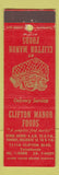 Matchbook Cover - Clifton Manor Foods Cleveland?