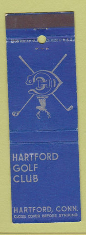 Matchbook Cover - Hartford Golf Club CT