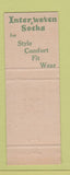 Matchbook Cover - Inter Woven Socks Douglas Allen Pensacola FL