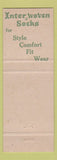 Matchbook Cover - Inter Woven Socks Brough's Men's Clothes