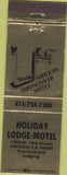Matchbook Cover - Holiday Lodge Motel Antioch CA