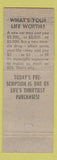 Matchbook Cover - Liggett Drug Stores DD Bean