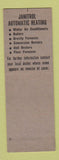 Matchbook Cover - Janitrol Heating Hohler Furance Sheet Metal Sandusky OH
