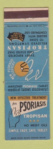 Matchbook Cover - Tropisan for Psoriasis Medicine