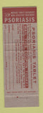 Matchbook Cover - Tropisan for Psoriasis Medicine