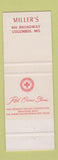 Matchbook Cover - Red Cross Shoes Miller's Columbia MO