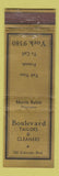 Matchbook Cover - Boulevard Tailors Cleaners CROWN