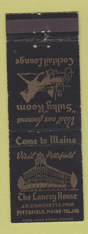 Matchbook Cover - Lancey House Pittsfield MA