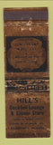 Matchbook Cover - Hill's Cocktail Lounge Fairbanks AK WEAR