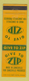 Matchbook Cover - Zip Zanesville OH Community Fund?