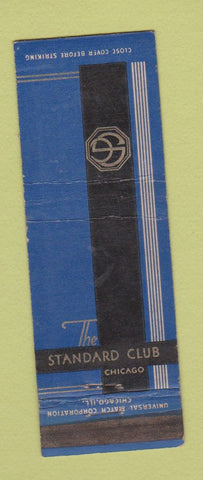 Matchbook Cover - Standard Club Chicago IL