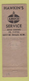 Matchbook Cover - Colonial Esso oil gas  pinup Hawkin's Amoco