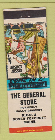 Matchbook Cover - The General Store Dover Foxcroft ME hillbilly